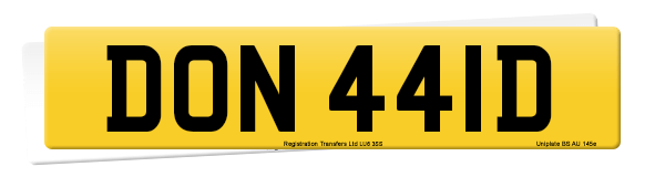 Registration number DON 441D